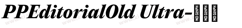PPEditorialOld Ultra字体转换